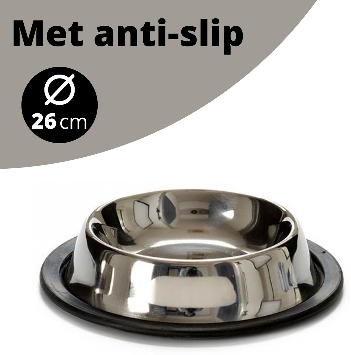 Bol.com Drinkbak - Waterbak 26CM - Hond - Kat - Voerbak - Voederbak - Antislip Rubber - Honden / katten - Eten - Eetbak - Huisdi... aanbieding