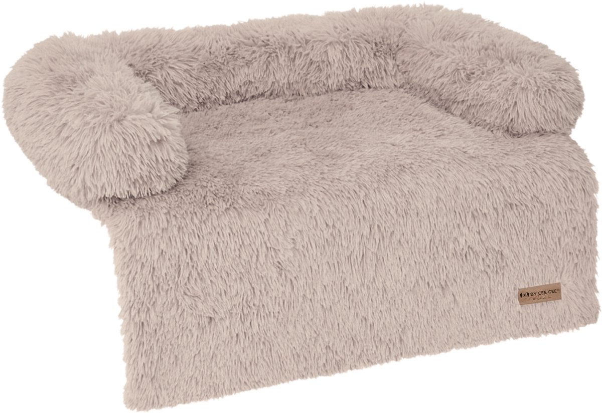 By Cee Cee Origineel Hondendeken Bank – Hondenkleed Bank - Fluffy Hondenmand - Premium - Volledig Afritsbaar - Mokka- 120x90 - Maat L - Tommy