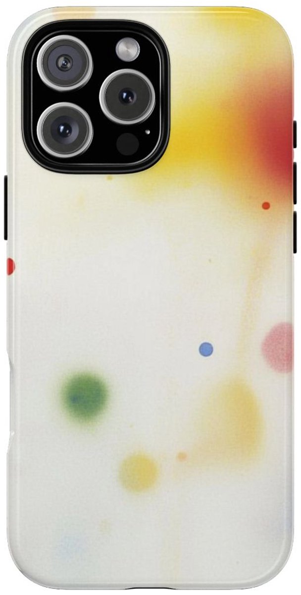 Kleurrijke Abstracte Vervage Stippen – Telefoonhoesje Geschikt voor iPhone 16 Pro Max