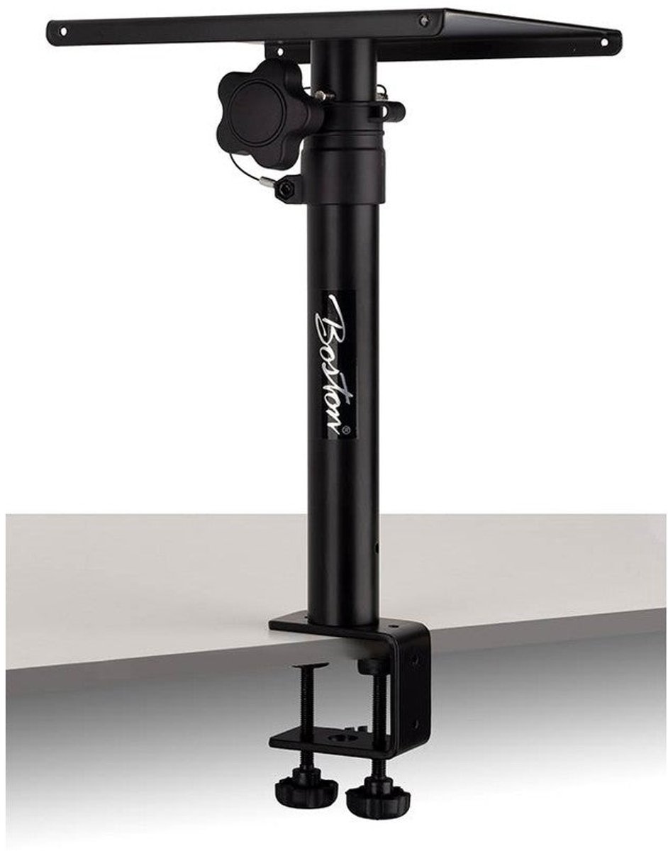 Boston BS-047-BK luidsprekerstatief bureau stand met klem
