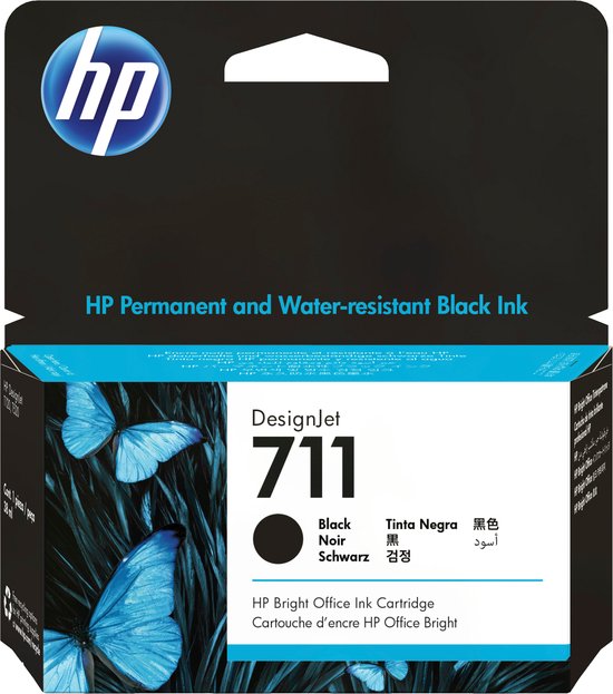 HP 711 - Inktcartridge - Zwart
