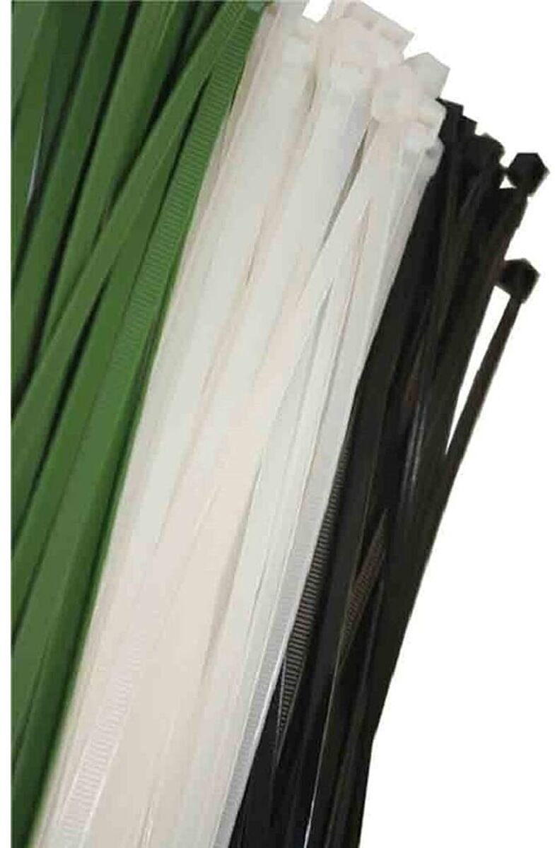 Nylon kabelbinders EDM 48300 Wit Natuurlijk 380 x 4,8 mm 300 x 4,8 mm (100 Stuks)