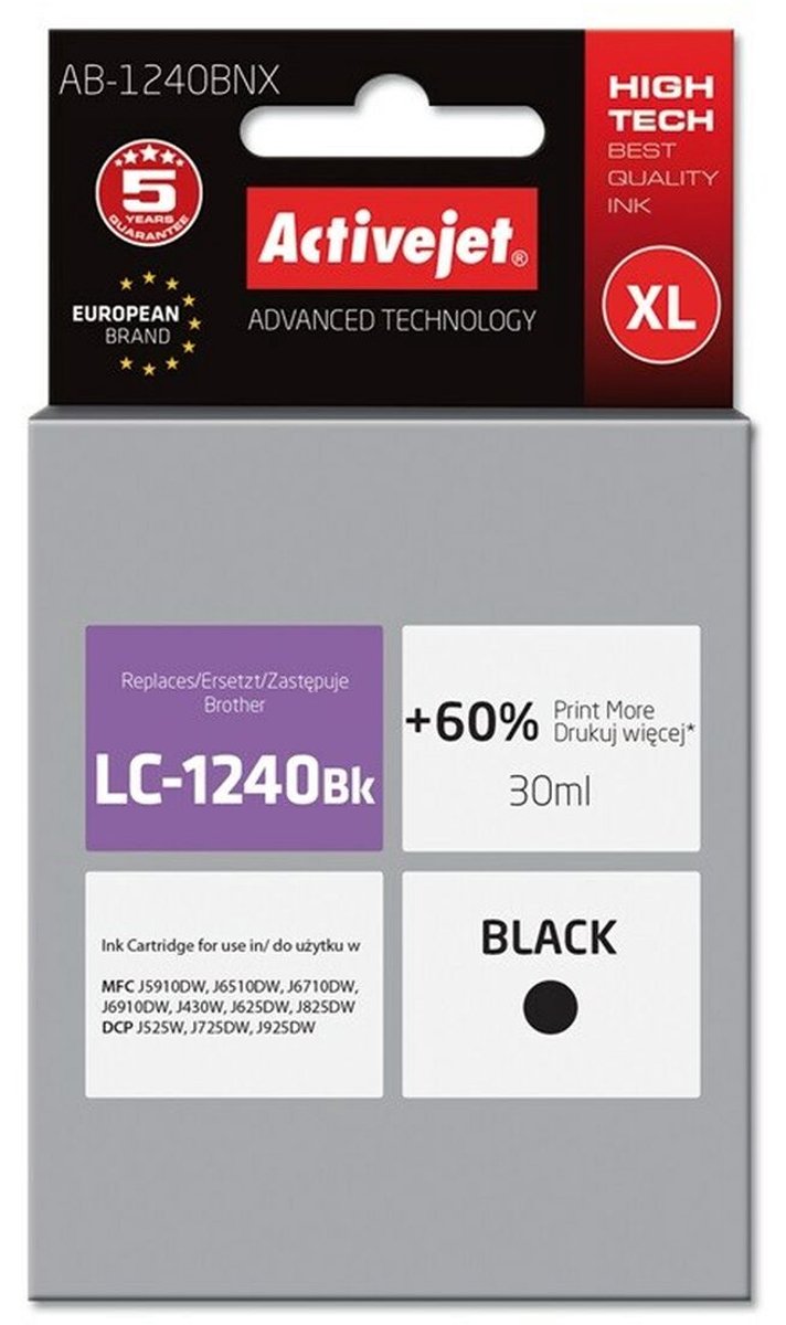 Originele inkt cartridge Activejet AB-1240BNX Zwart
