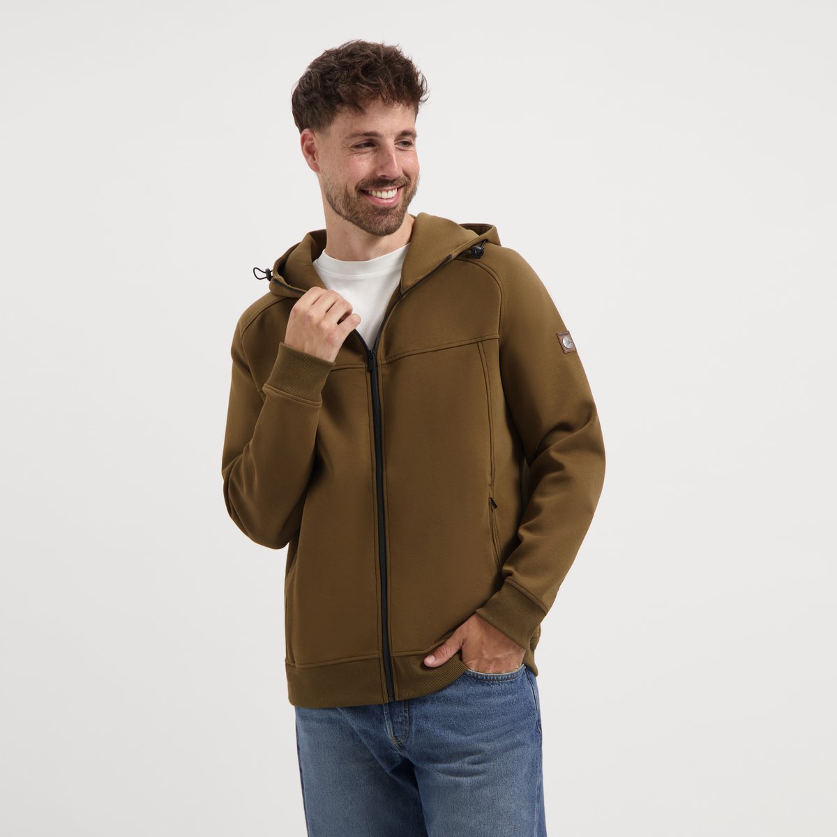 Travelin' Steffen Heren - Outdoorvest - Sweater - Bruin