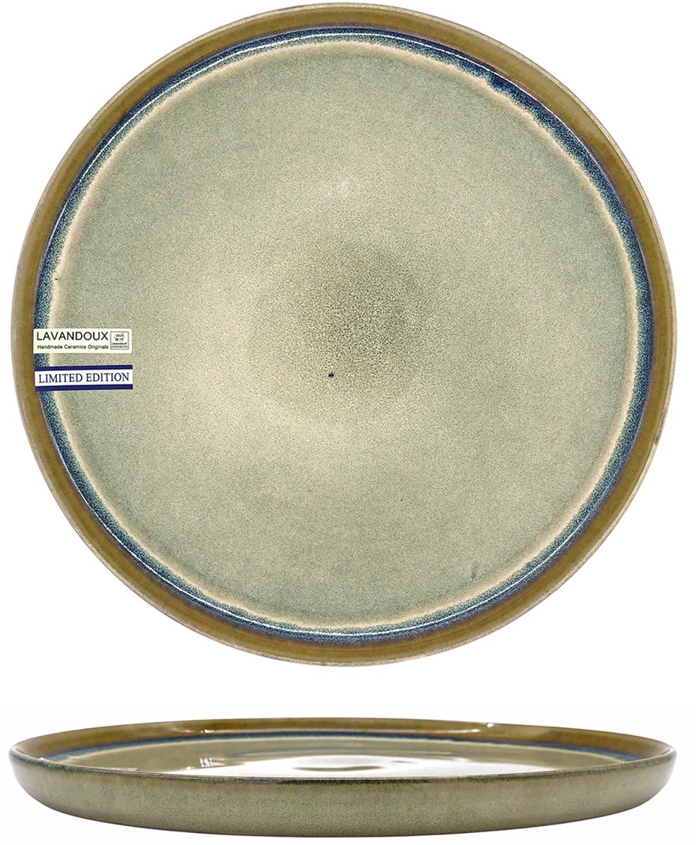 Lavandoux - Dinerbord - Steengoed - Reactief Glazuur - Ø27 cm - Grijs - Set van 4
