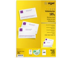 Sigel - visitekaartjes - wit - 85x55 mm - 185 gram - 150 stuks - SI-DP830
