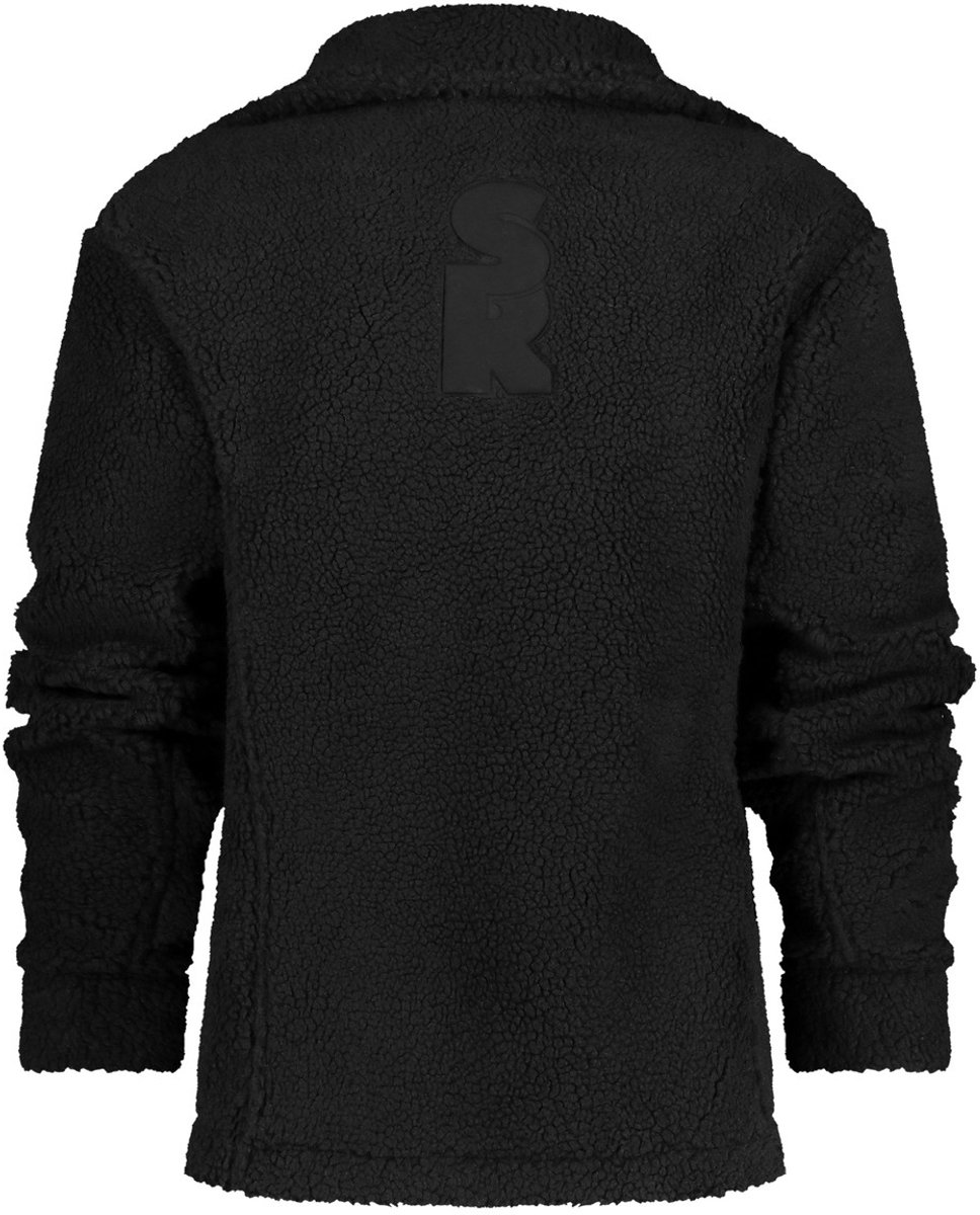 SuperRebel JOE_ – Warme jas heren – Zwart – Teddy trenchcoat – Lang model – Winterjas