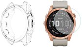 Étui Strap-it en TPU (Zwart) + Protection d'écran - Compatible avec Garmin Fenix ​​​​7S (Solar) - Coque antichoc - Protection d'écran anti-rayures - Protection intégrale à 360° - Bundle