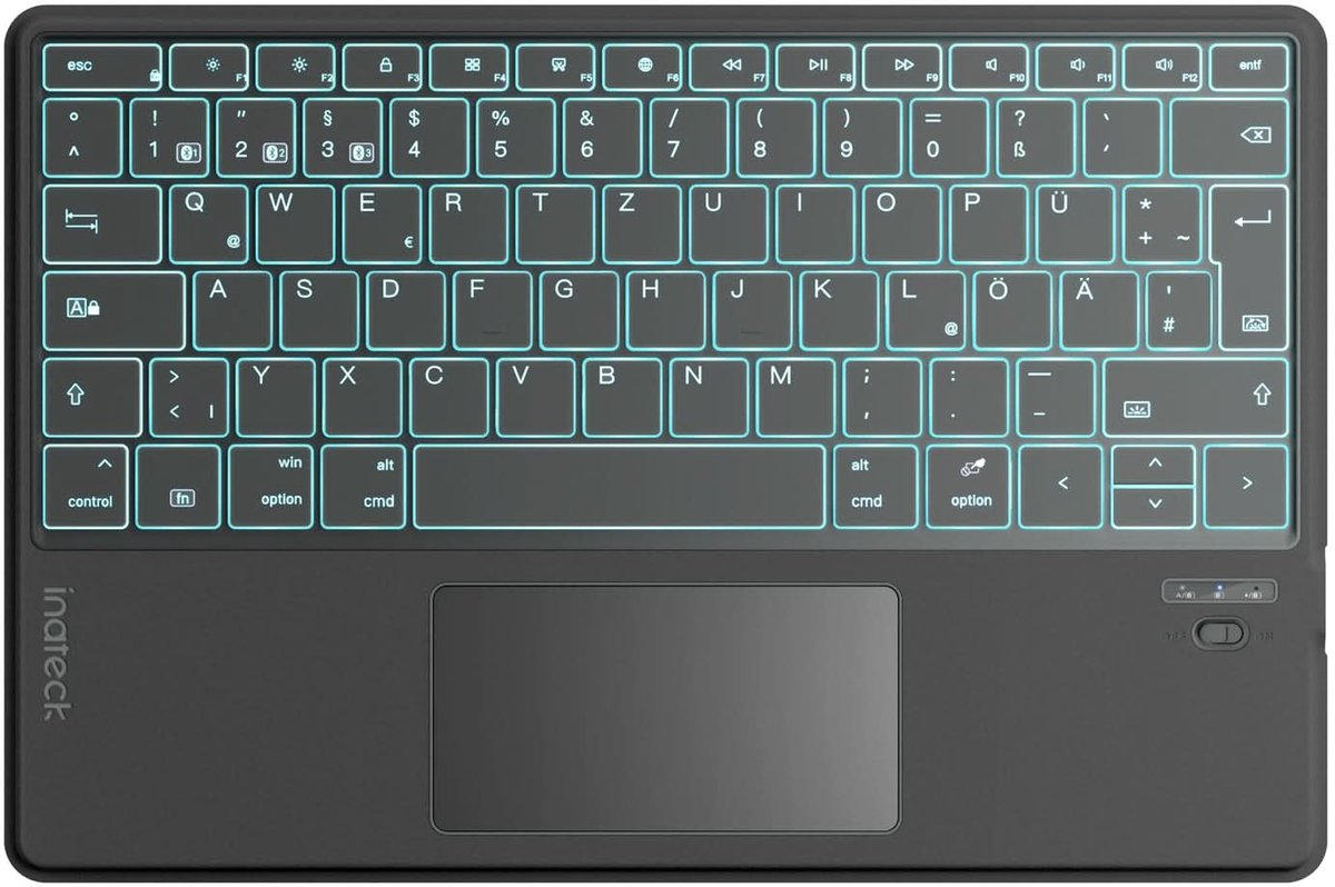 Inateck KB01104_GRAY, Toetsenbord, Apple, iPad Pro 11, Grijs, 1 stuk(s)