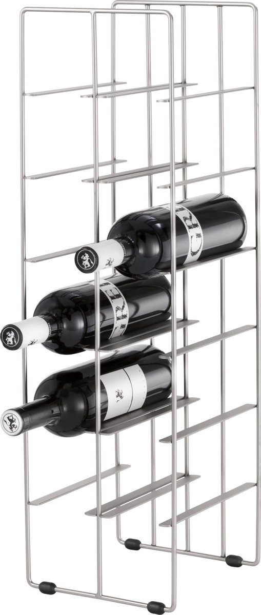 Blomus PILARE Wijnrek - Zilver - 12 flessen