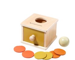 Object Permanence Toy, Baby Sensory Skill Toy, Colorful Shape Puzzle Drawer, Educational Learning Activity, Preschool, 1-Year-Old Toddler