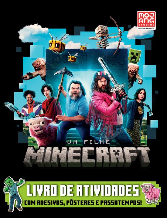Um filme Minecraft Livro oficial de atividades - cover