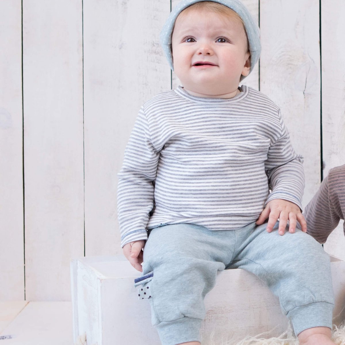 Baby-T-shirt met lange mouwen OrganicEra Organic Baby L/S T-shirt, gestreept