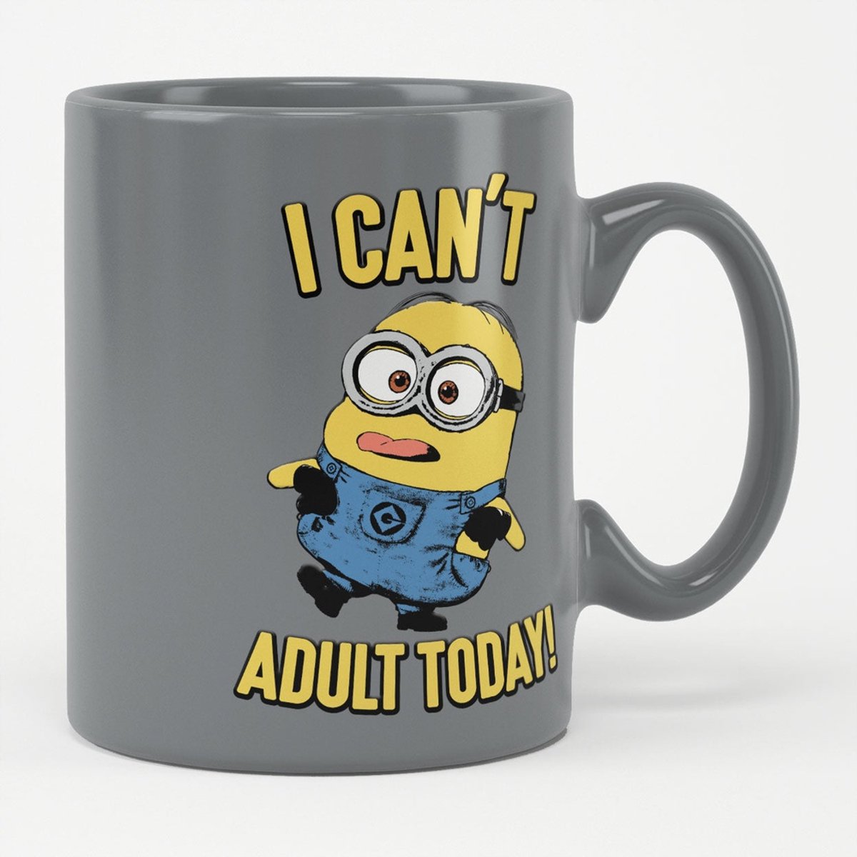 Minions Tasse/Kaffeebecher I Can't Adult Today! Mug Stormgrey