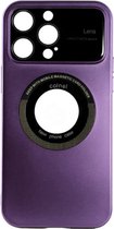 Colnel Hoesje Geschikt voor: Apple iPhone 15 Pro | Compatibel met MagSafe | Back Cover | Camera Lens Screen protector | Paars