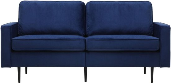 Concept-U - 2 -Seater Designer Sofa in donkerblauw fluweel CARRIE