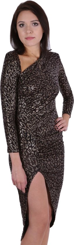 Robe panthère John Zack avec fente