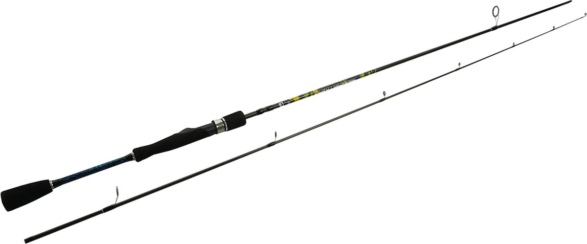 DLT Kinky Light Spin - 2.40m - 2-12g - Zwart - Spinhengel - Roofvis Hengel - Werphengel - Carbon - Streetfishing