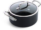 Bol.com GreenPan Kookpan met deksel - Barcelona Pro - Zwart - ø 24 cm / 4.9 liter aanbieding