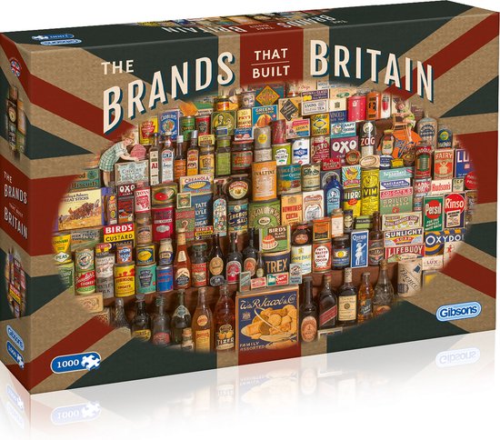 Foto: The brands that built britain puzzel 1000 stukjes 