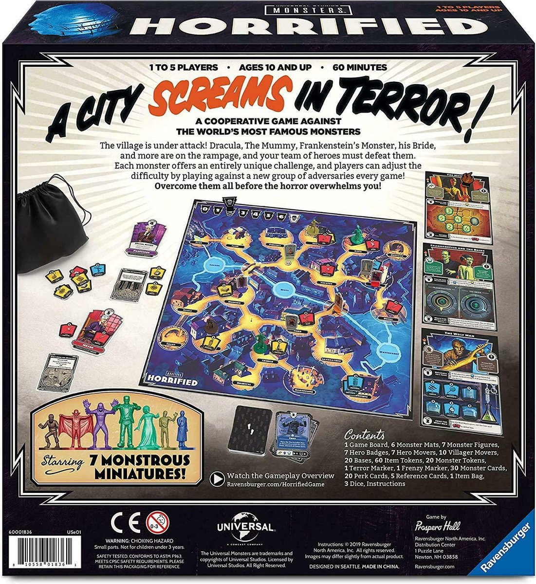 Ravensburger Horrified - Bordspel Engelstalig — afbeelding 5