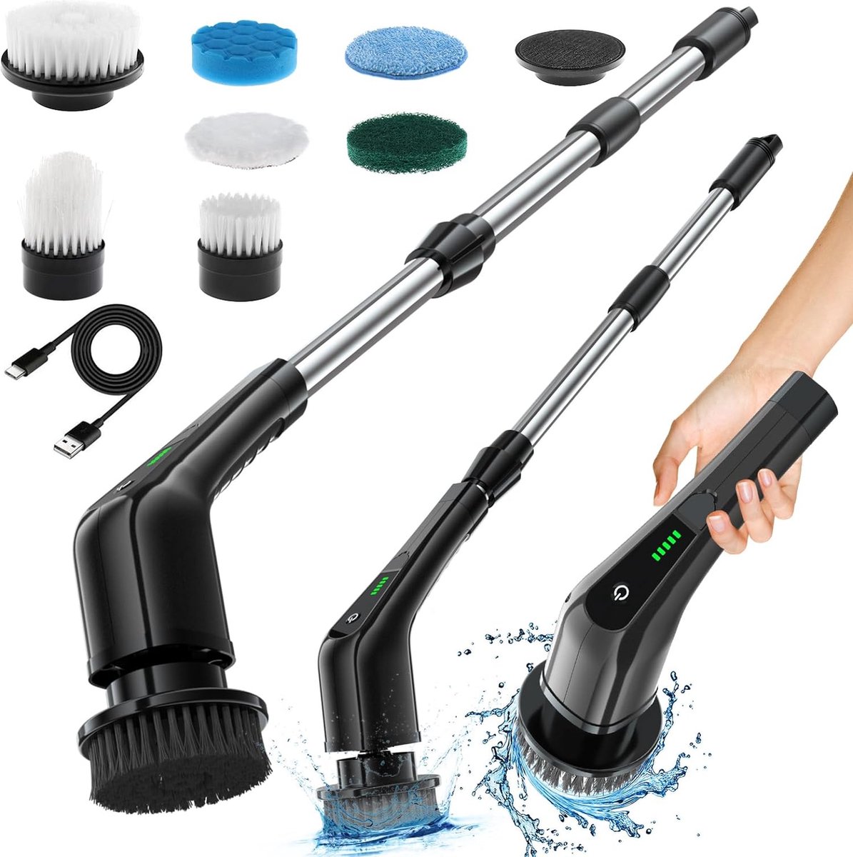 Goedkoopste Elektrische Schoonmaakborstel - Elektrische Schrobborstel - Electrische Schoonmaakborstel - Elektrische Scrubber - Elektrische Afwasborstel