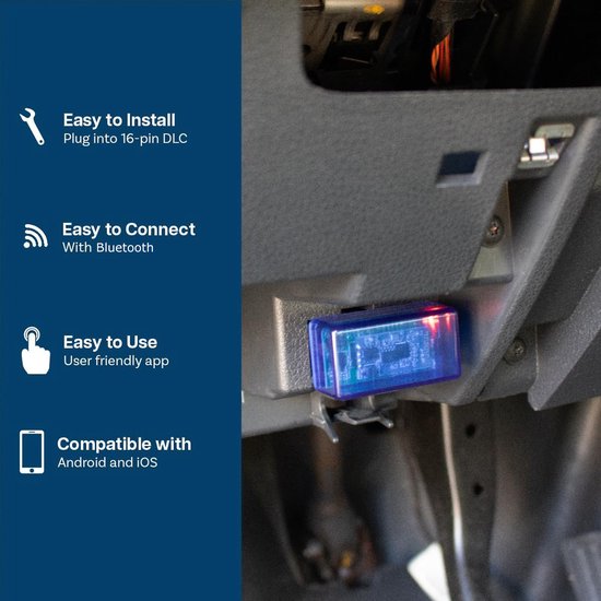 MMOBIEL OBD2 Scanner Bluetooth - Auto Scanner Geschikt voor iOS, iPhone, iPad en Android – OBD II Auto Diagnostische Codelezer - Draadloze OBD Bluetooth Car Scanner - Mini V2.1 - MMOBIEL