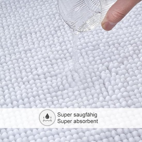 TA&MA STORE Badkamer Tapijtset | Badmat Antislip Wasbaar - Badmat voor
