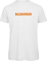 EK t-shirt wit S - Ballenjongen - soBAD. | EK 2024 | Unisex | T-shirt dames | T-shirt heren | Voetbal