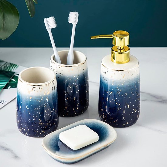MSV Soap dispenser ceramic Maonie Basil green matt
