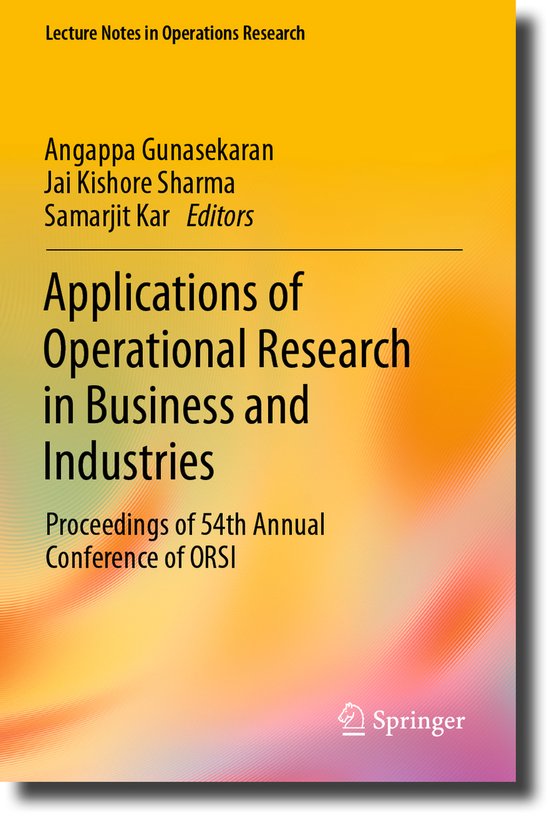 Lecture Notes in Operations Research- Applications of Operat ... - cover