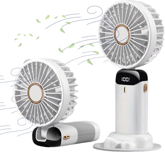Livano Ventilateur sur pied - Ventilateurs - Ventilateur de table - Trépied - Refroidissement Extra - Refroidisseur d'air - Ventilateur de refroidissement - Cooler - Wit