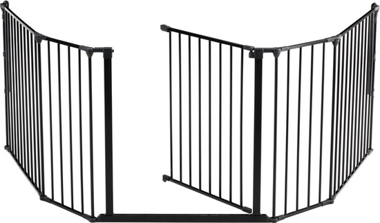 BabyDan Traphekje Haardbescherming Flex Xl 5 90 - 278 Cm Metaal Zwart