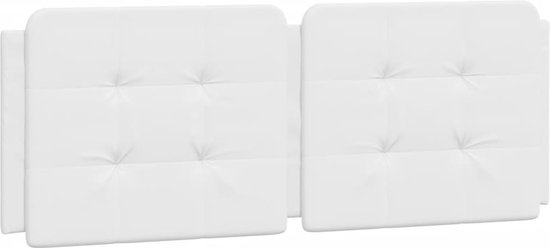 vidaXL-Coussin de tête de lit-140 cm-simili cuir-blanc