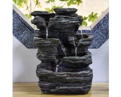 Kamerfontein Nature Pietra (35cm) | Binnenfontein | Waterornament | Incl. LED Verlichting | Feng Shui Webwinkel