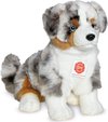 Hermann Teddy Knuffeldier hond Australische herder - zachte pluche stof - premium kwaliteit knuffels - 30 cm