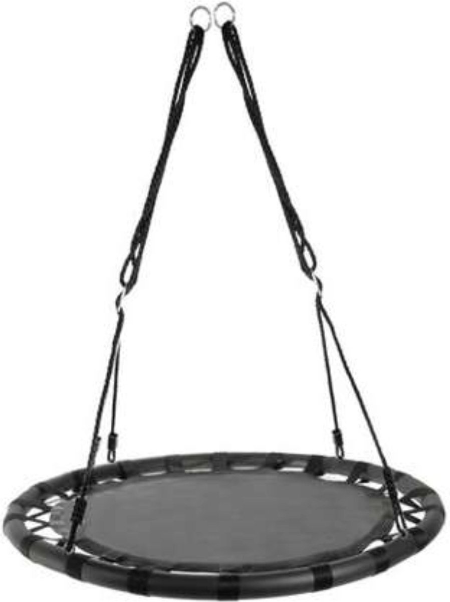 Kruzzel Ooievaarsnest schommel - 100 cm - zwart - max 150 kilo - kinderschommels — afbeelding 11