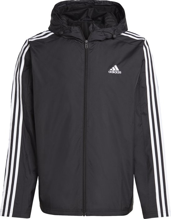 adidas Sportswear Essentials 3-Stripes Woven Windjack - Heren - Zwart- 3XL