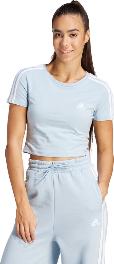 adidas Sportswear Essentials 3-Stripes T-shirt - Dames - Blauw- S