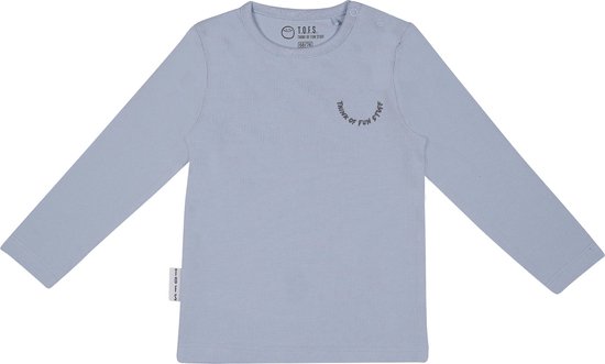 T.O.F.S. Think of Fun Stuff - Snazzy - T-shirt - Long Sleeve - Pastel Blauw - mt 80/86