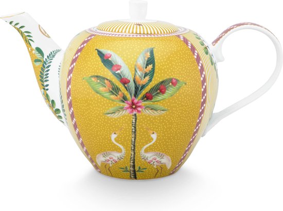 Pip Studio La Majorelle Theepot - Servies - Theekan - Geel - 1.6l