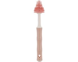 Youha® flessenborstels - Schoonmaakborstels - 3 stuks - Siliconen materiaal - Borstel voor fopspeen, buisjes, slangen en flesjes - Makkelijk schoonmaken - Spenen - Flessenreinigen - Kleur: Roze van Youha — afbeelding 4
