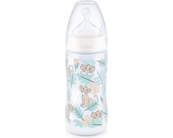 NUK Serenity plus | Disney baby | King Leeuw | Fles | 0-6 maanden | 300 ml | speen maat: M | 0-6 maanden