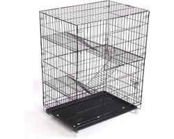 MKSS® Kattenbench met Etages - Kattenkooi - Kattenren - Kattenhuis - Zwart