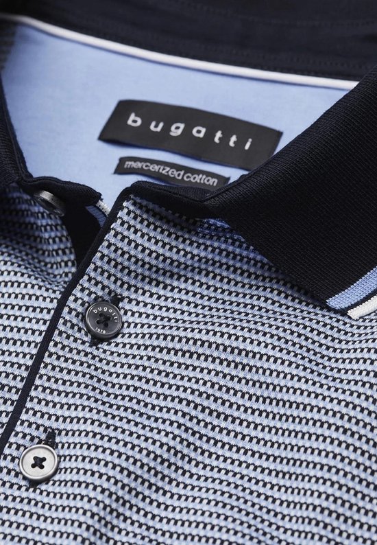 Bugatti poloshirt korte mouw blauw