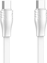 LDNIO - LC132C - USB-C naar USB-C – Fast Charge – Datakabel – Oplaadkabel- 65W Snel Opladen - 2 Meter