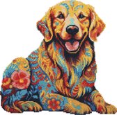 Crafthub - Golden Retriever hond - diamond painting set - 40cm x 40cm