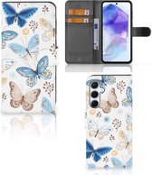 Telefoonhoesje met Pasjes geschikt voor Geschikt voor Samsung Galaxy A55 Vlinder