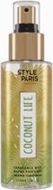 Spray corps et Cheveux pour dames françaises COCONUT LIFE - noix de coco - fleurs blanches - vanille - 100ml