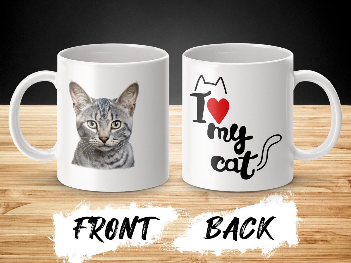 Mok Egyptian Mau cat - kat - I love my cat - cat lovers - katten